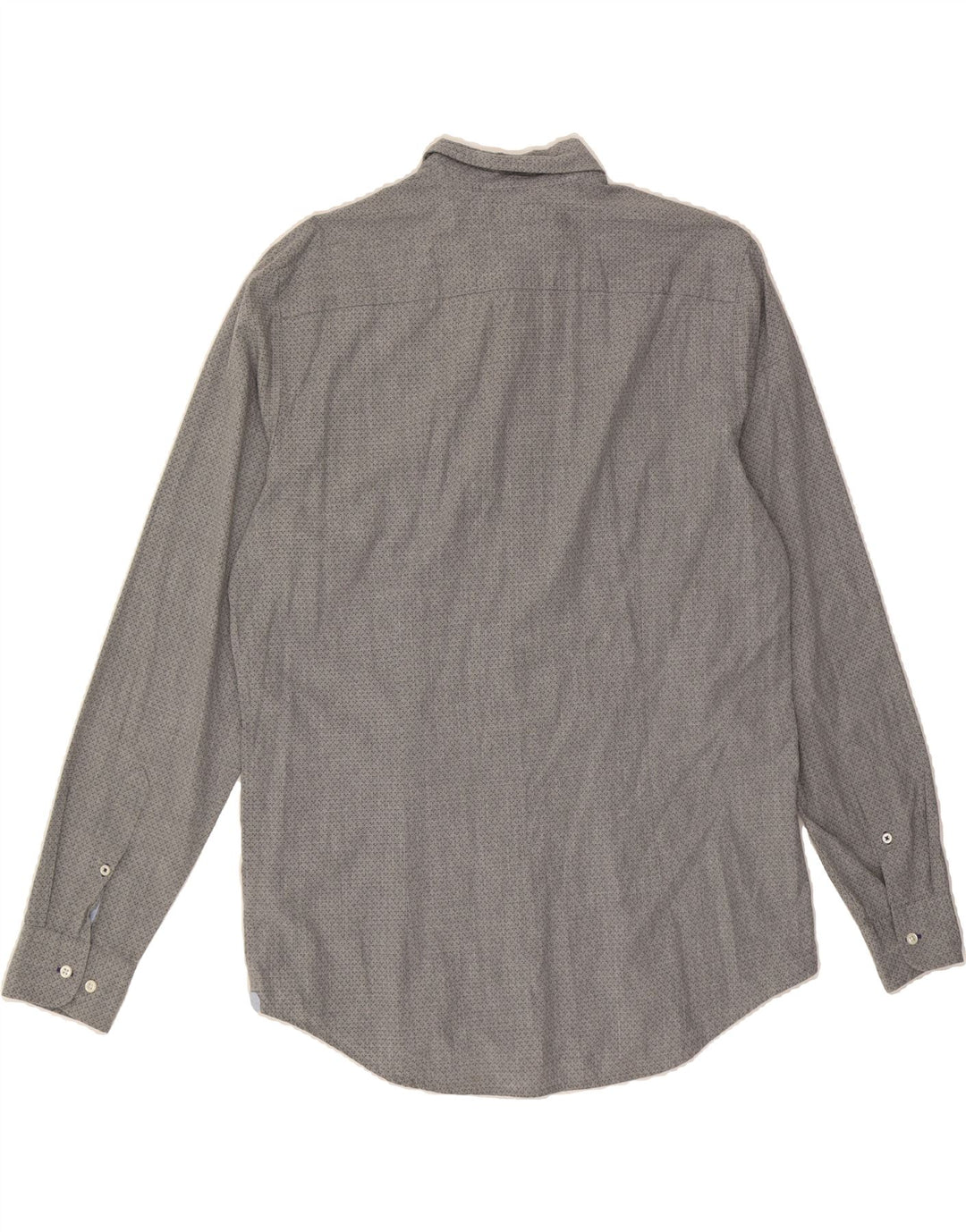 TOMMY HILFIGER Mens Abstract Pattern Slim Fit Shirt XL Grey Cotton Vintage Tommy Hilfiger and Second-Hand Tommy Hilfiger from Messina Hembry 
