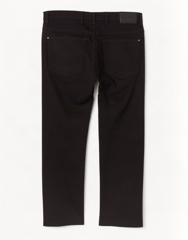 Jeans dritti da uomo Ted Baker W36 L26 cotone nero
