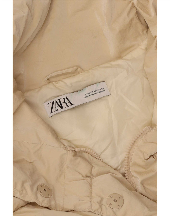 Giacca imbottita oversize da donna Zara UK 14 Beige medio