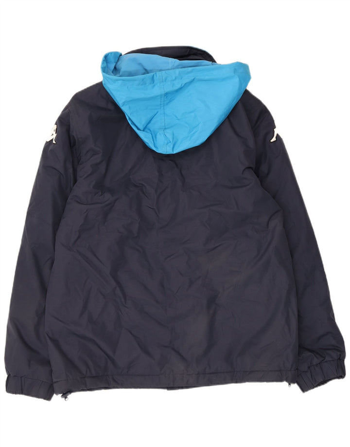 Giacca a vento grafica da uomo Kappa UK 38 Medium Navy Blue Colourblock