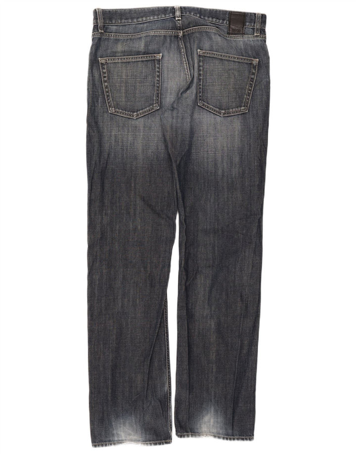 Jeans dritti da uomo Hugo Boss W35 L34 cotone blu