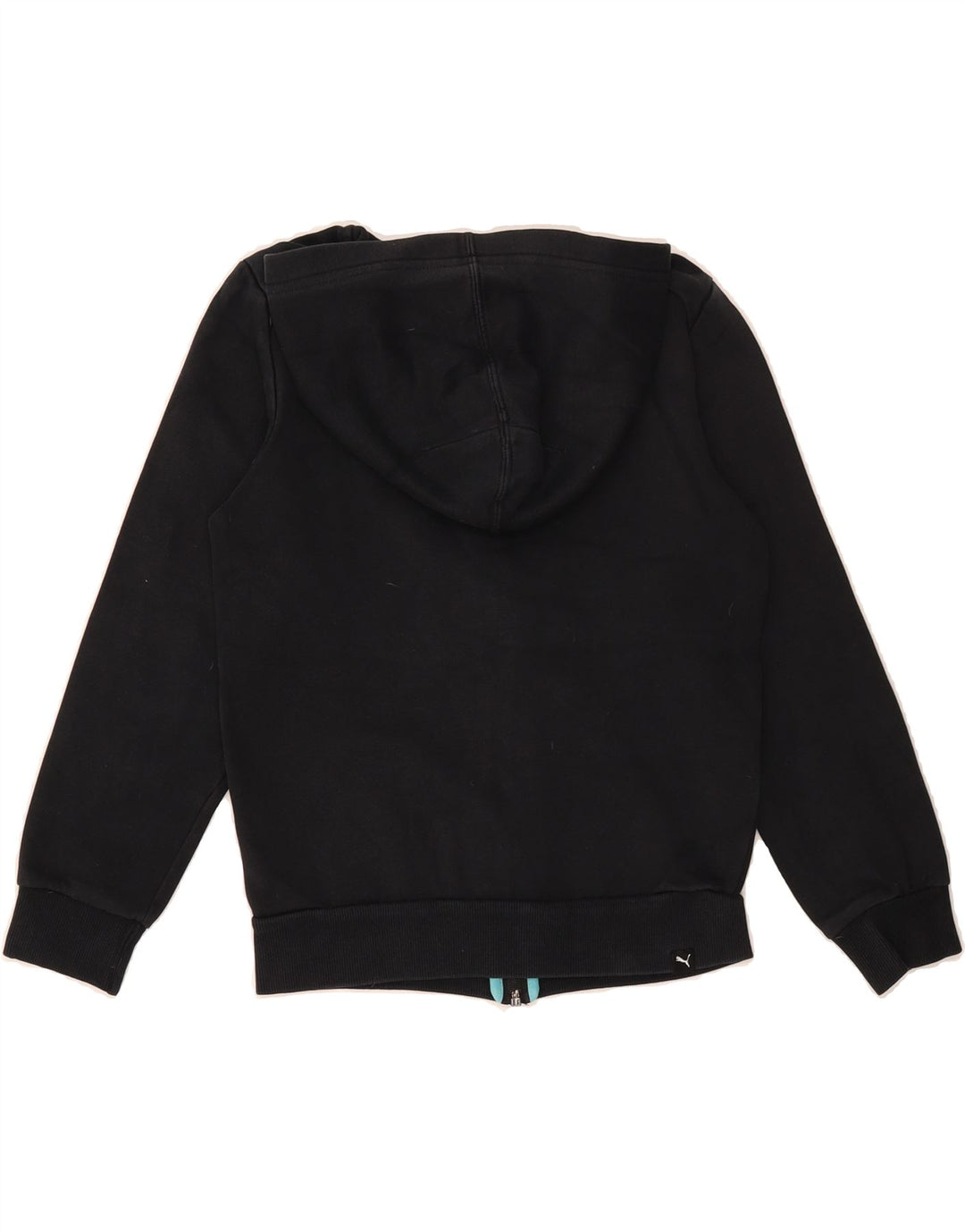 PUMA Boys Graphic Zip Hoodie Sweater 11-12 Years  Black Vintage Puma and Second-Hand Puma from Messina Hembry 