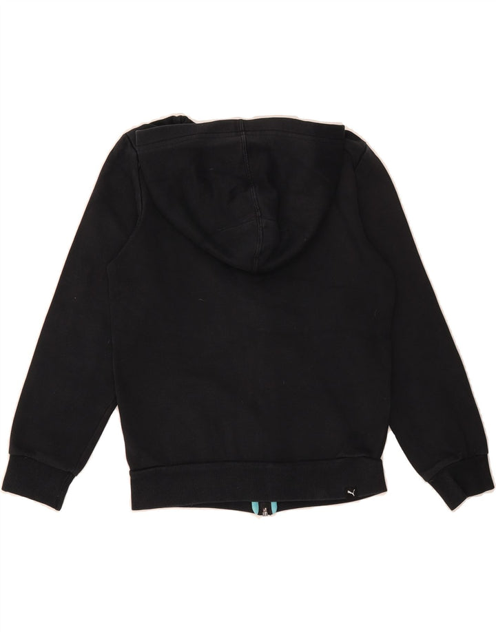 PUMA Boys Graphic Zip Hoodie Sweater 11-12 Years  Black Vintage Puma and Second-Hand Puma from Messina Hembry 