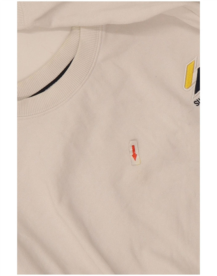 Felpa da donna Superdry Jumper UK 14 Large White Cotton