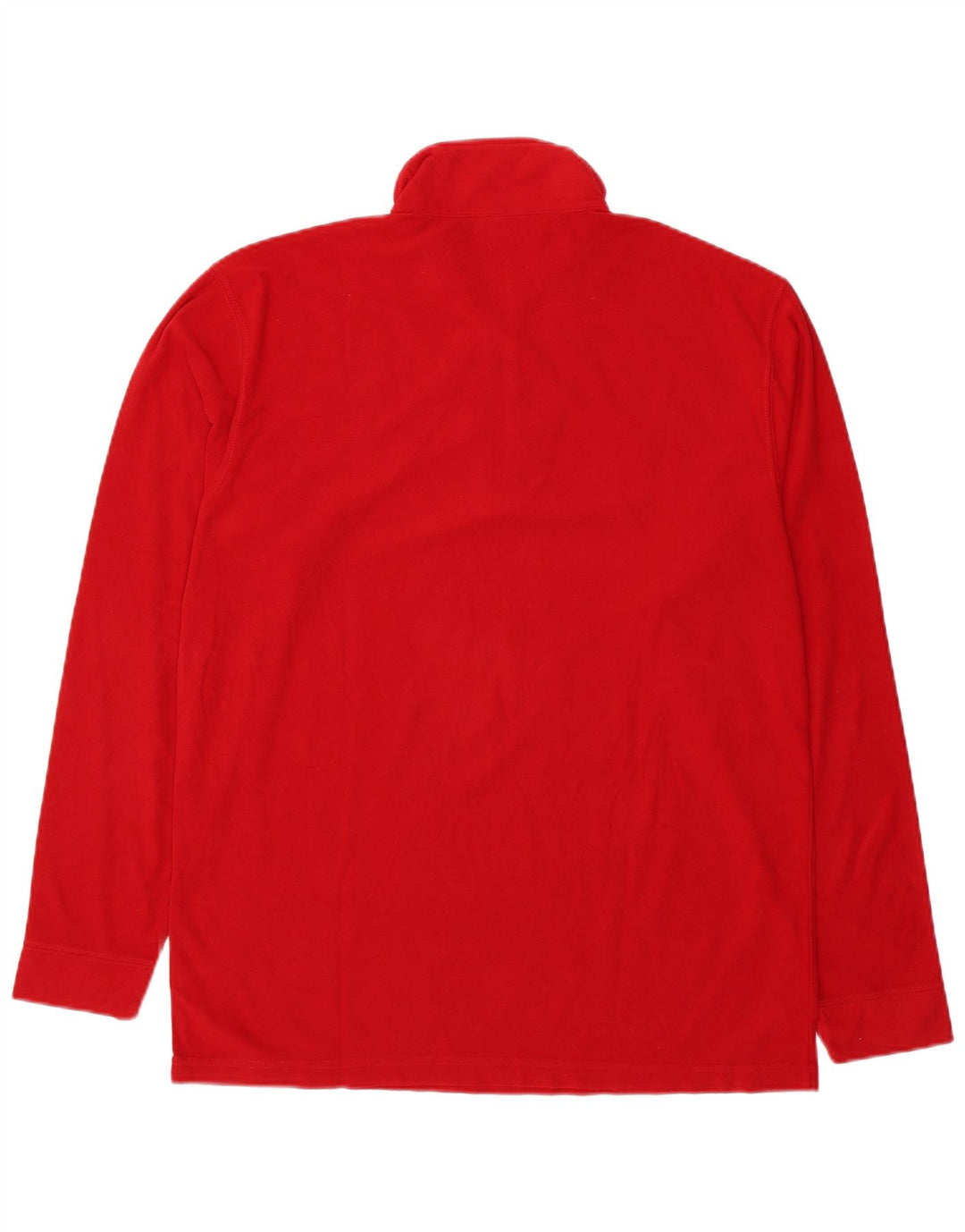 Maglione in pile da uomo Asics con zip e collo XL rosso poliestere