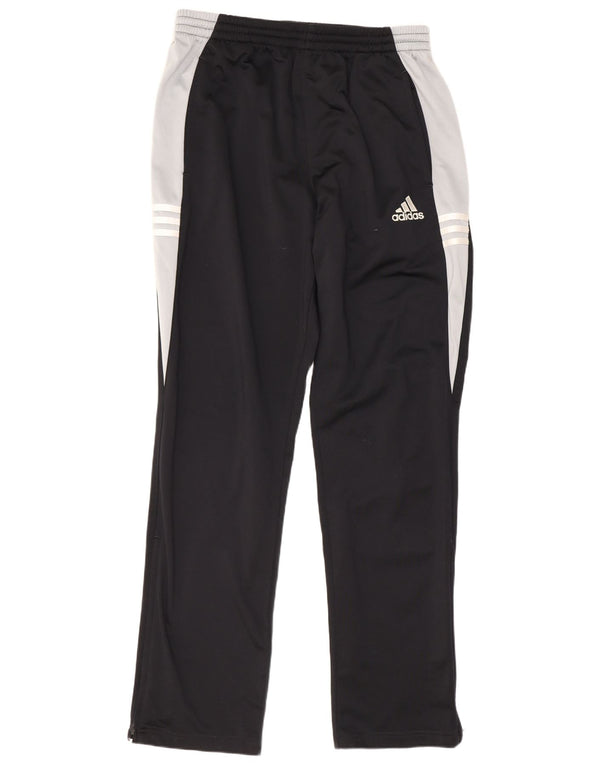 Pantaloni da tuta da uomo Adidas UK 42/44 Large Nero Colourblock Poliestere