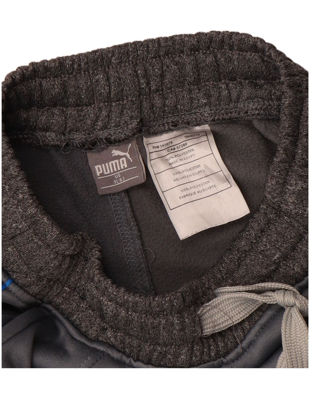 Pantaloni da tuta grafica da ragazzo Puma 7-8 anni Small Grigio Poliestere