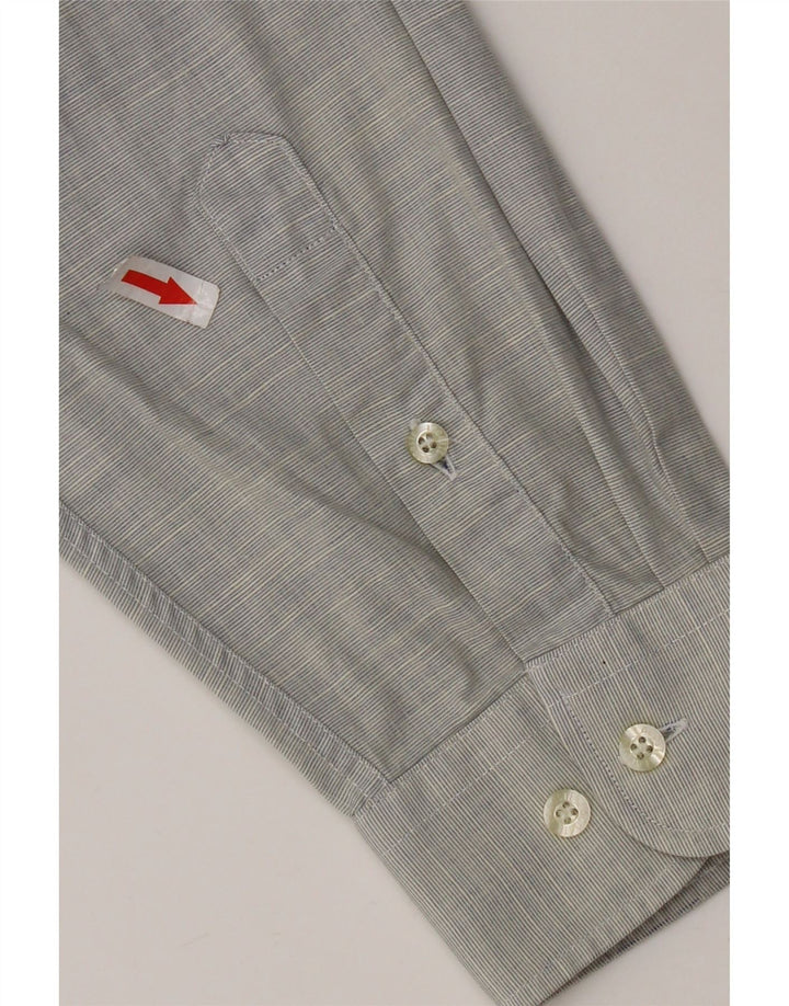 Camicia da uomo Lacoste taglia 39 cotone grigio medio