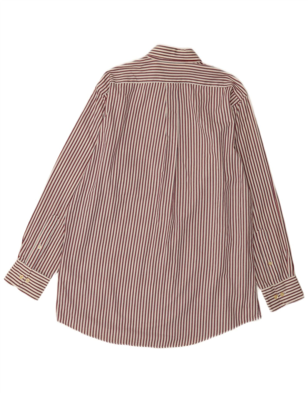 Camicia in flanella da uomo Chaps taglia 15 1/2 cotone gessato rosso medio