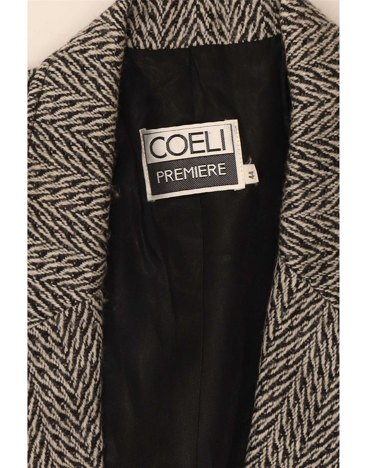 Giacca blazer a 2 bottoni da donna Coeli Premiere IT 44 Grigio medio a spina di pesce
