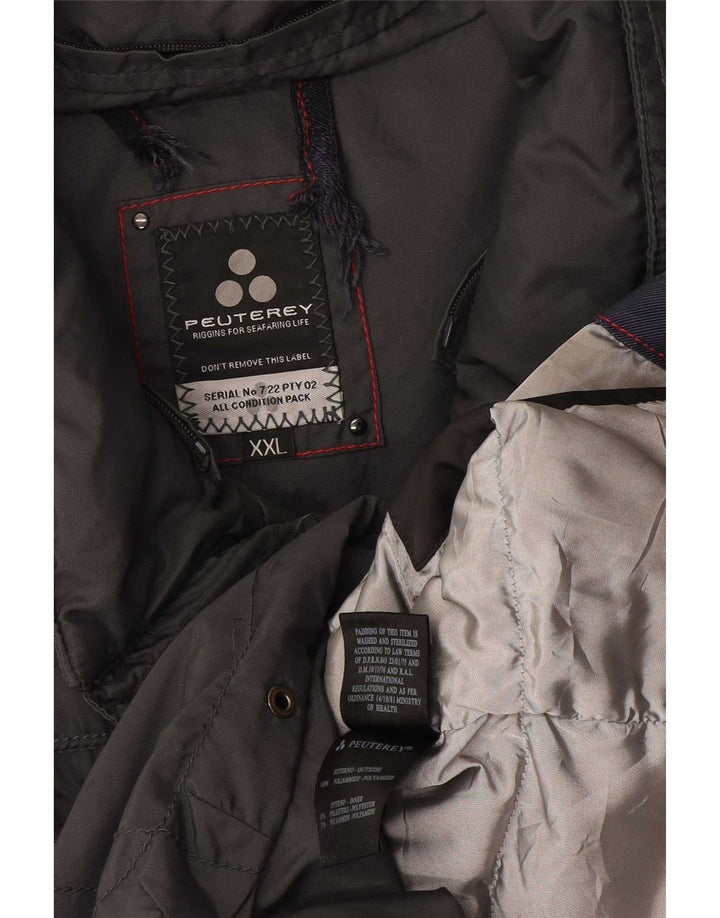 PEUTEREY Giacca multiuso da uomo UK 44 2XL Poliammide nera