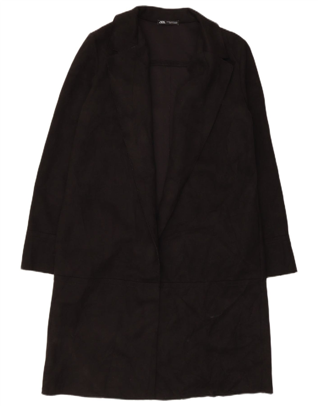Cappotto aperto da donna Zara UK 6 XS nero