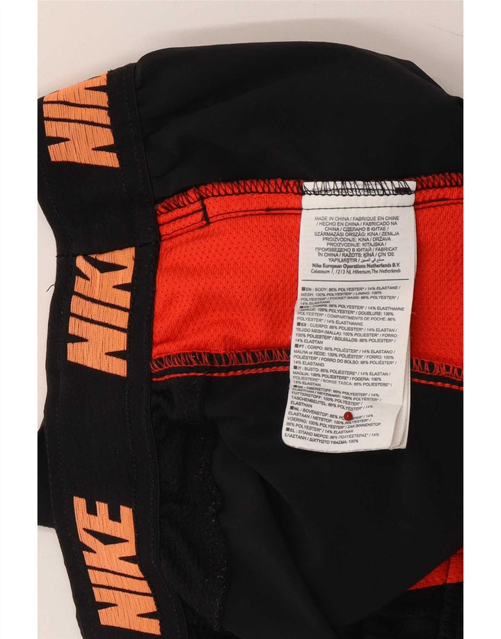 Pantaloncini sportivi Nike da uomo grandi in poliestere color block nero
