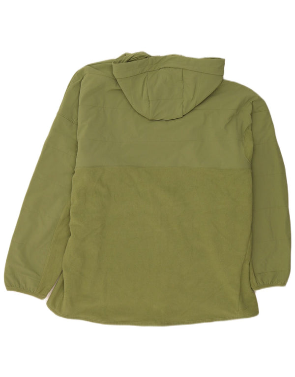 Nike Mens Therma-Fit Hooded Fleece Jacket UK 44 2XL Green Polyester