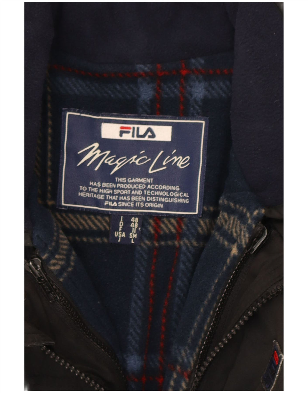 Giacca utility da uomo Fila IT 48 Medium Nero Poliestere