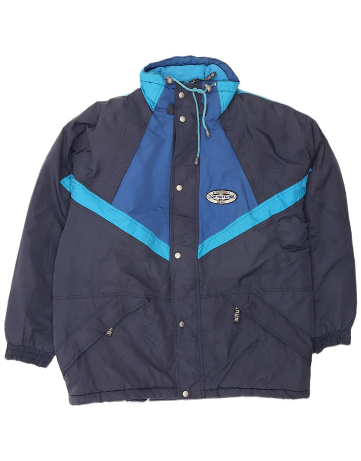 Giacca da sci con cappuccio da uomo Brugi IT 52 XL Blu Navy Colourblock in poliammide