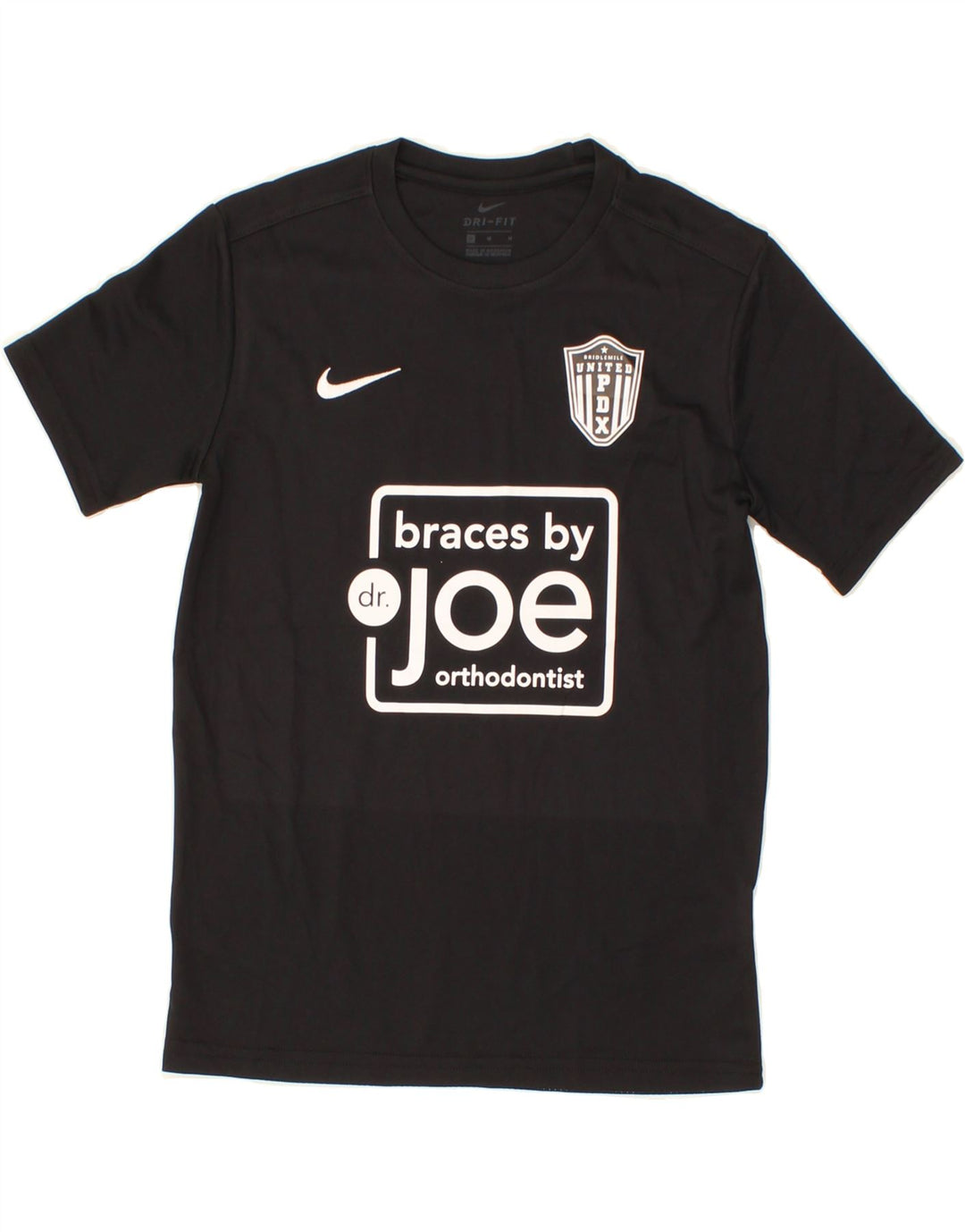 NIKE Boys Dri Fit Graphic T-Shirt Top 10-11 Years Medium Black Polyester Vintage Nike and Second-Hand Nike from Messina Hembry 