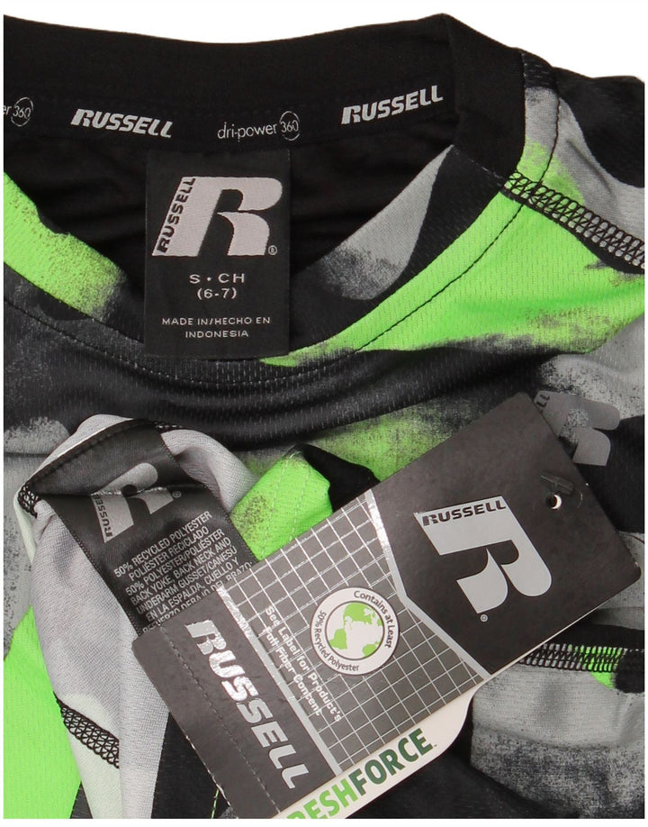 Maglia a maniche lunghe Dri-Power da ragazzo Russell Athletic 6-7 anni piccola nera