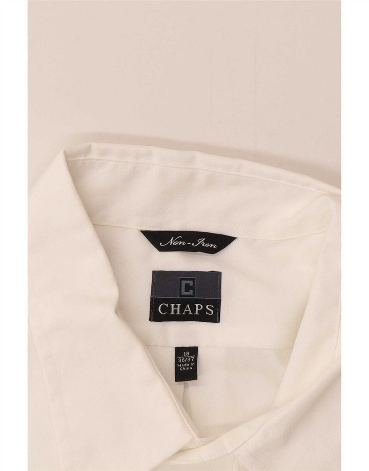 Camicia da uomo Chaps taglia 18 2XL cotone bianco