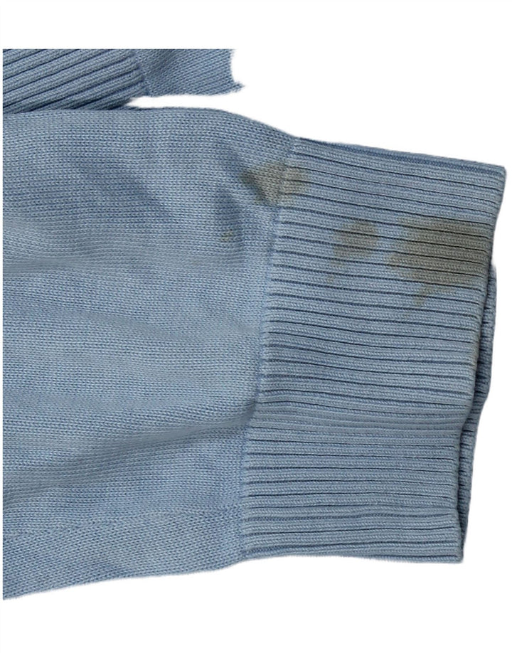 Maglione maglione con scollo a V da uomo Tommy Hilfiger grande cotone blu