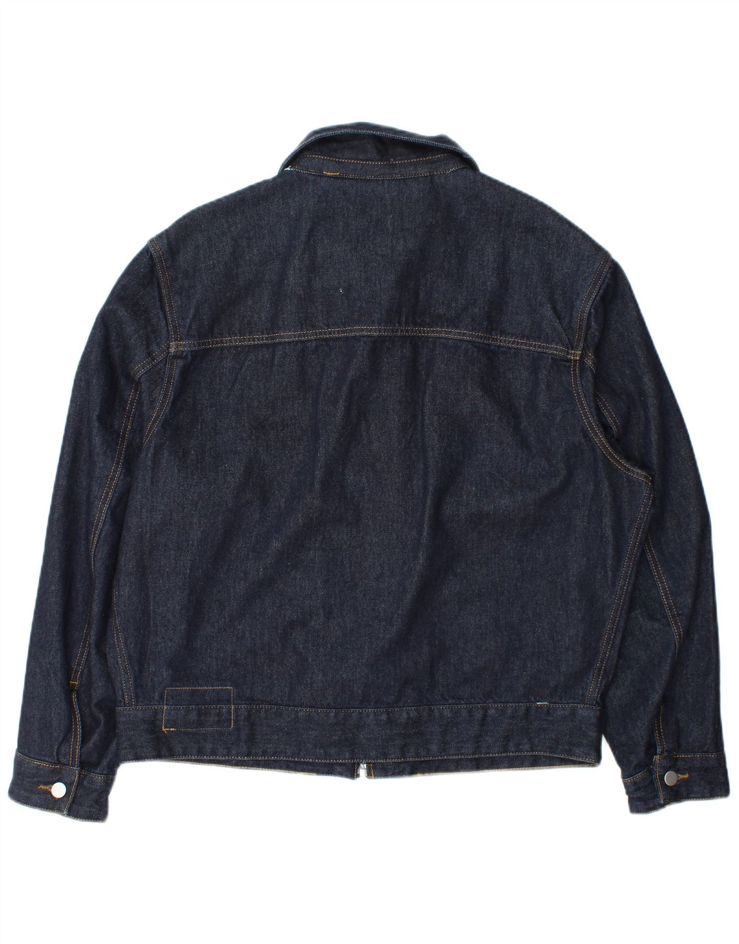 Giacca in denim da uomo Zara UK 42 XL poliestere blu navy