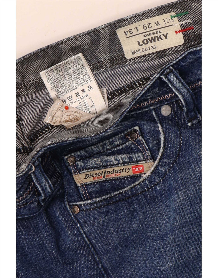 Jeans slim effetto consumato Lowky da donna Diesel W29 L30 cotone blu
