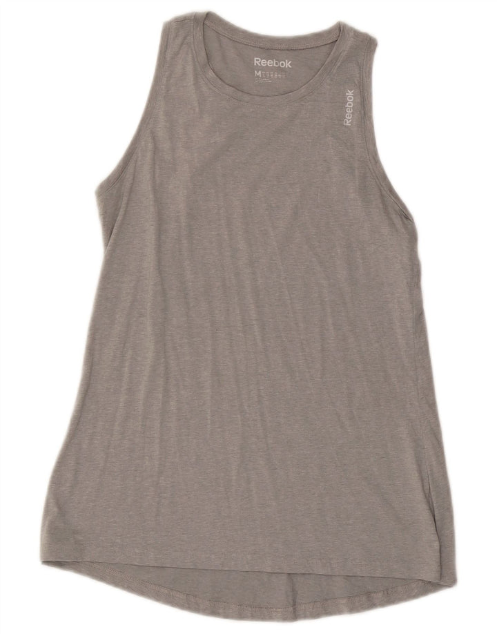Canottiera Reebok da donna UK 12 grigio medio chiazzato