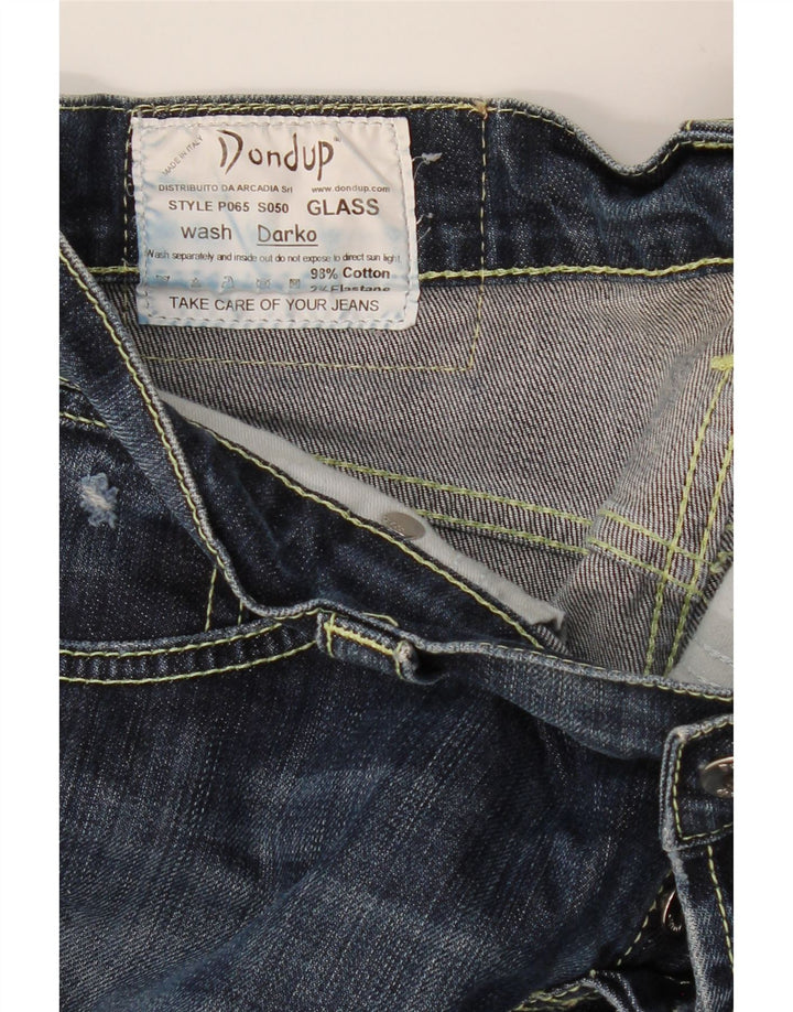 Jeans dritti da donna DONDUP W30 L35 cotone blu navy