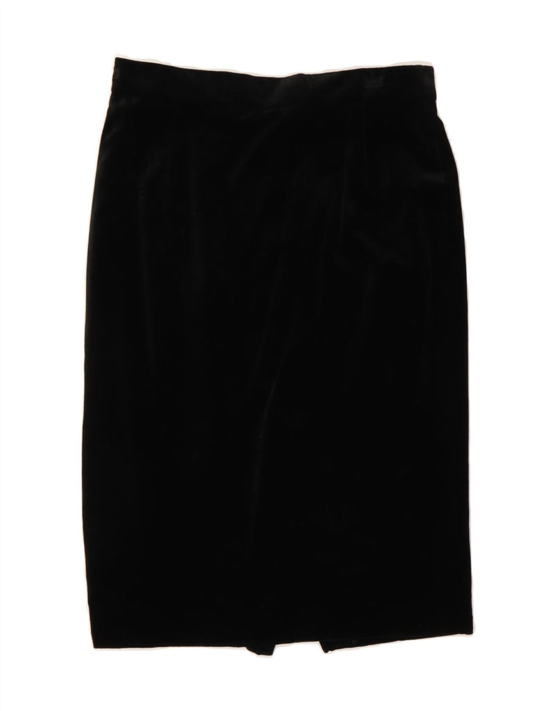 LOUIS FERAUD Womens High Waist Pencil Skirt UK 16 Large W26  Black Vintage Louis Feraud and Second-Hand Louis Feraud from Messina Hembry 