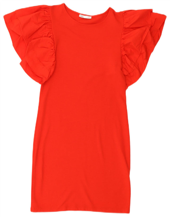 Abito aderente a pipistrello da donna Zara UK 14 grande rosso