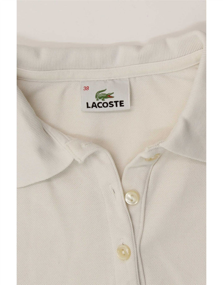 Polo da donna Lacoste taglia 38 media bianca
