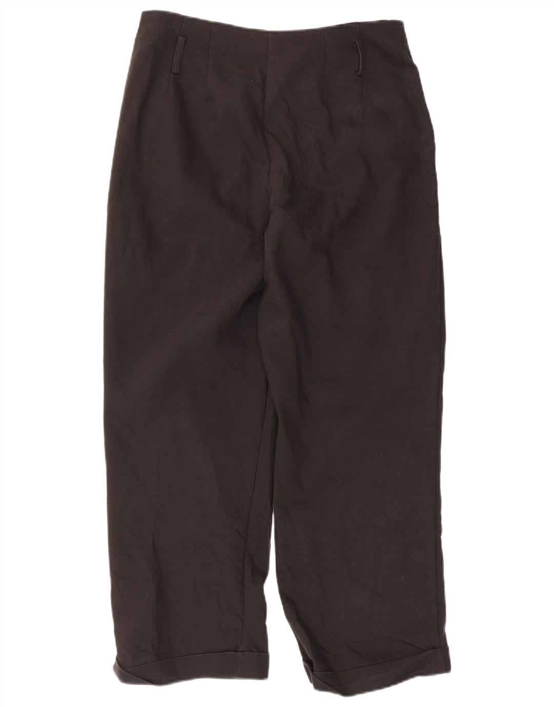 Pantaloni corti dritti da donna Zara medi W28 L25 cotone nero