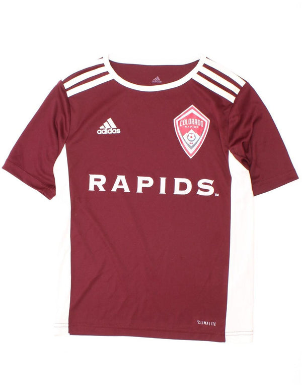 Maglietta grafica Adidas da ragazzo Colorado Rapids 9-10 anni piccola Bordeaux