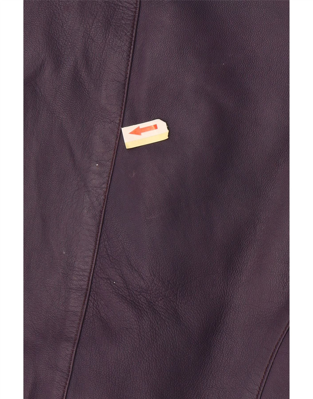 Giacca in pelle corta da donna vintage UK 10 piccola viola