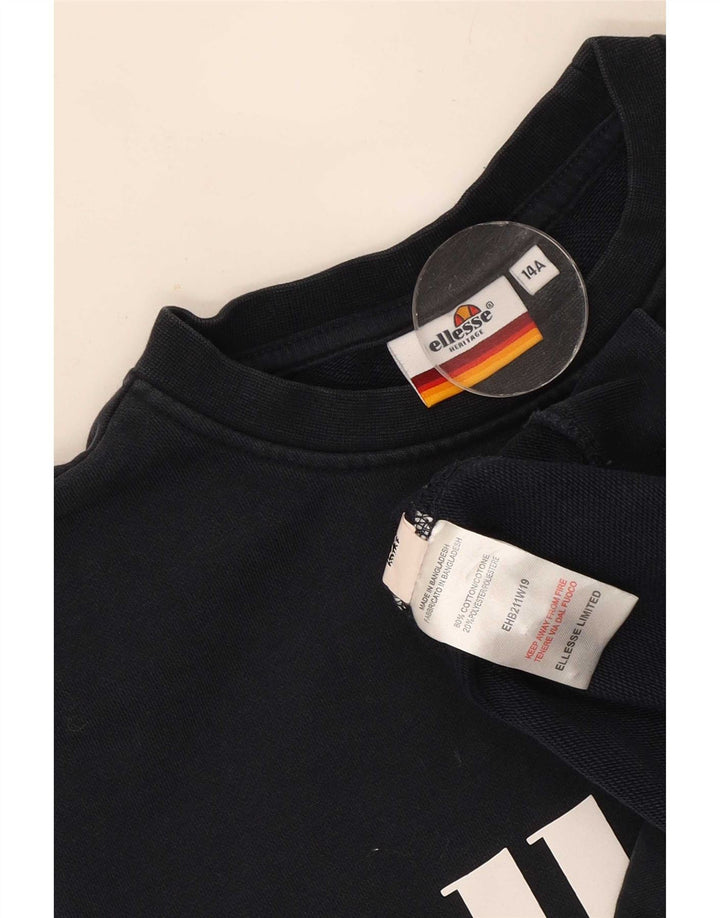 Felpa con grafica Ellesse Heritage da ragazzo 13-14 anni blu navy