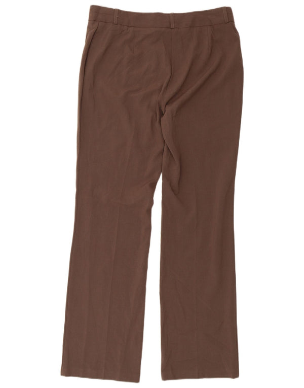 Pantaloni casual dritti da donna Marks & Spencer UK 12 Medium W32 L31 Marrone