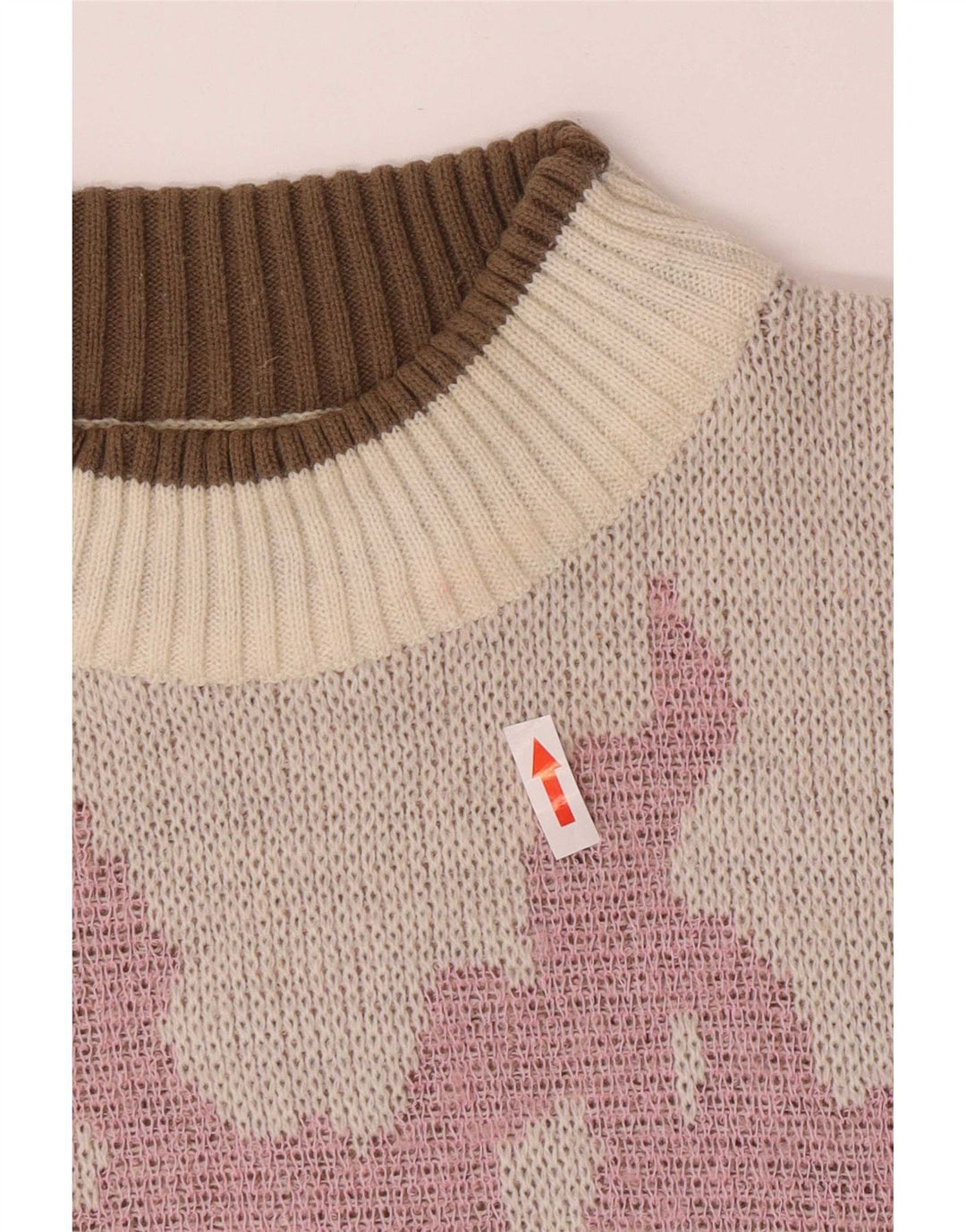 Maglione maglione da donna Stella con collo alto EU 42 Large Grey Colourblock