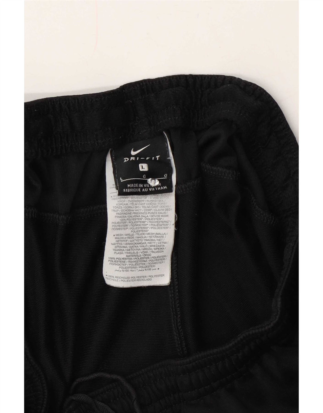 Pantaloni da tuta Nike Dri Fit da uomo, grandi, in poliestere nero