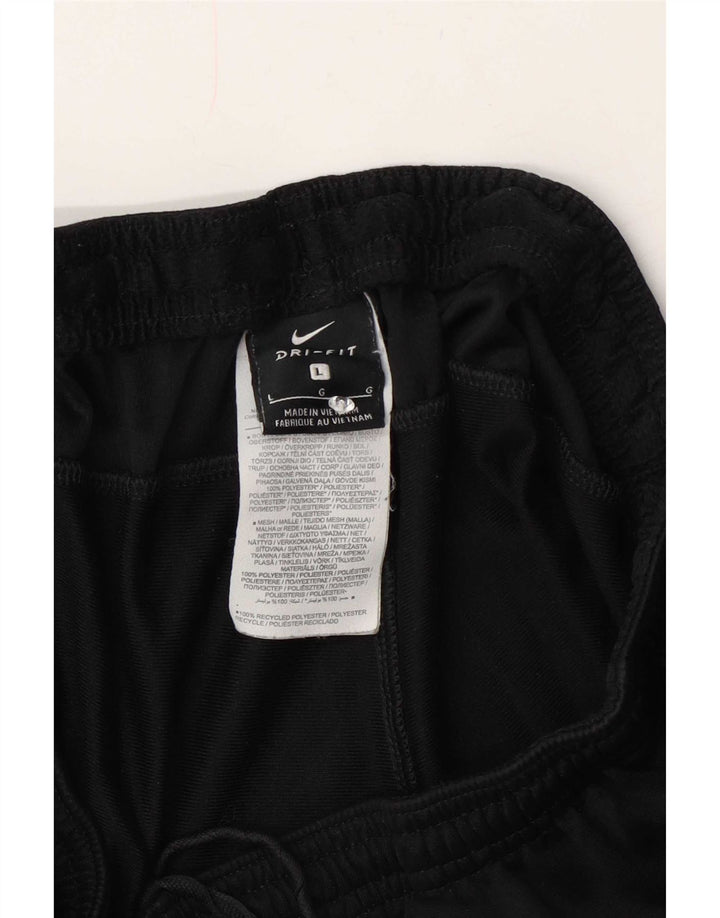 Pantaloni da tuta Nike Dri Fit da uomo, grandi, in poliestere nero