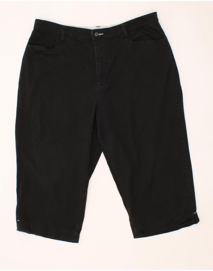LEE Womens Plus Size Bermuda Shorts US 20 XL W40 Black Cotton Vintage Lee and Second-Hand Lee from Messina Hembry 