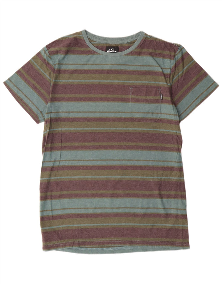T-shirt da uomo con vestibilità standard O'Neill, top in cotone a righe multicolori