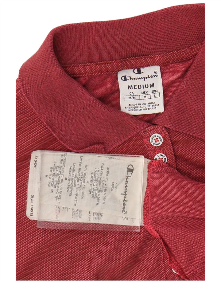 Polo da donna Champion UK 12 rosso medio in cotone