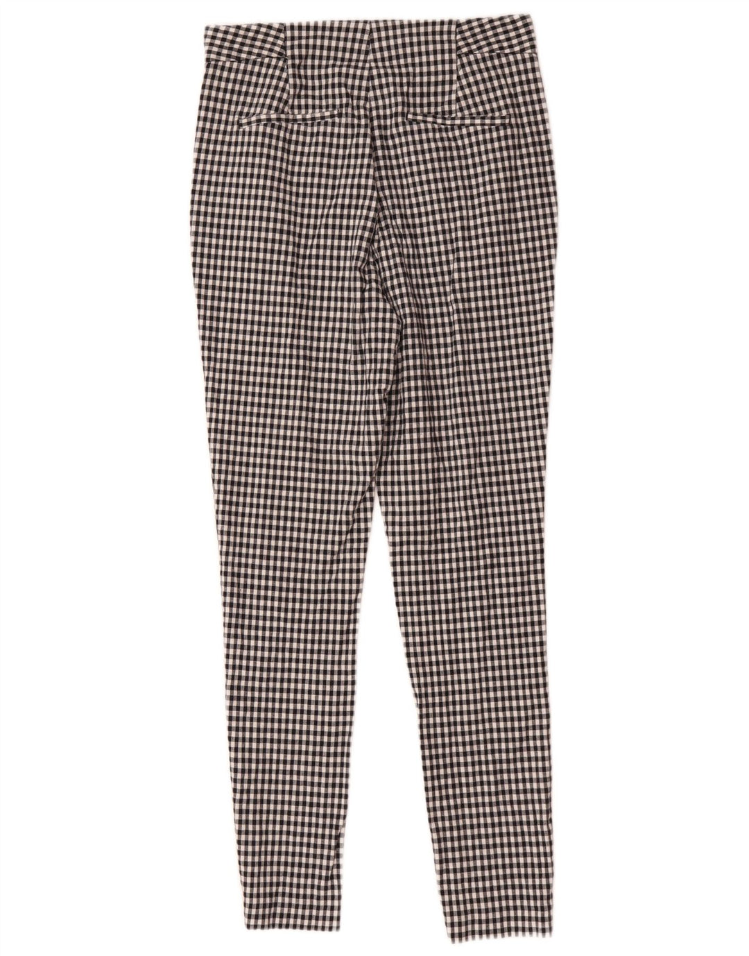 Pantaloni chino slim da donna Zara medi W28 L28 a quadretti neri