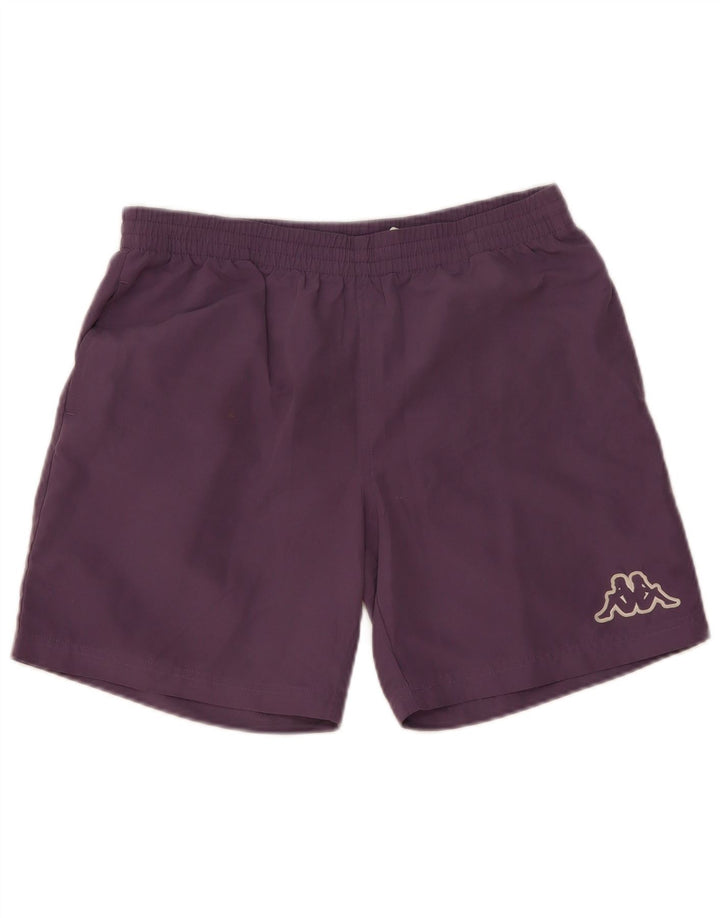 Pantaloncini sportivi da uomo Kappa in poliestere viola medio