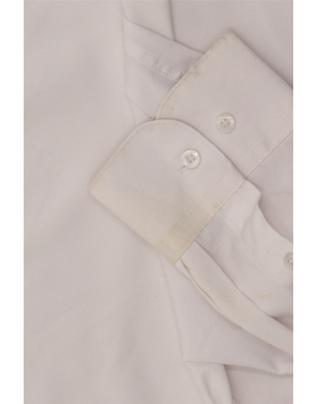 Camicia da uomo slim fit Nautica taglia 17 1/2 XL poliestere bianco