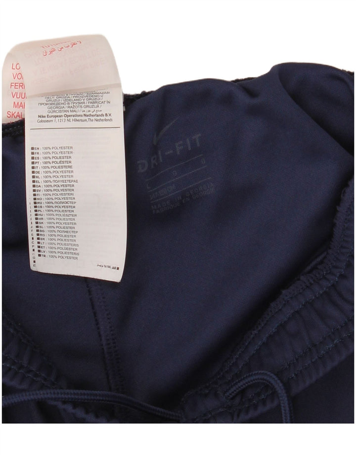 Pantaloncini sportivi NIKE da bambino Dri Fit 12-13 anni Large in poliestere blu navy