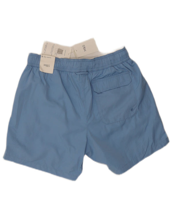 Pantaloncini da bagno da donna Marks & Spencer UK 10 piccoli poliestere blu