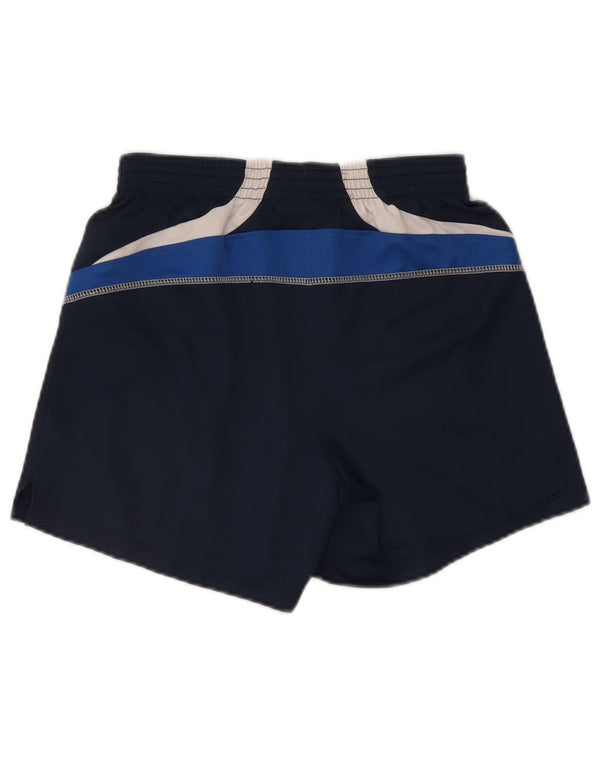 Pantaloncini sportivi da uomo Asics piccoli in poliestere color block blu navy