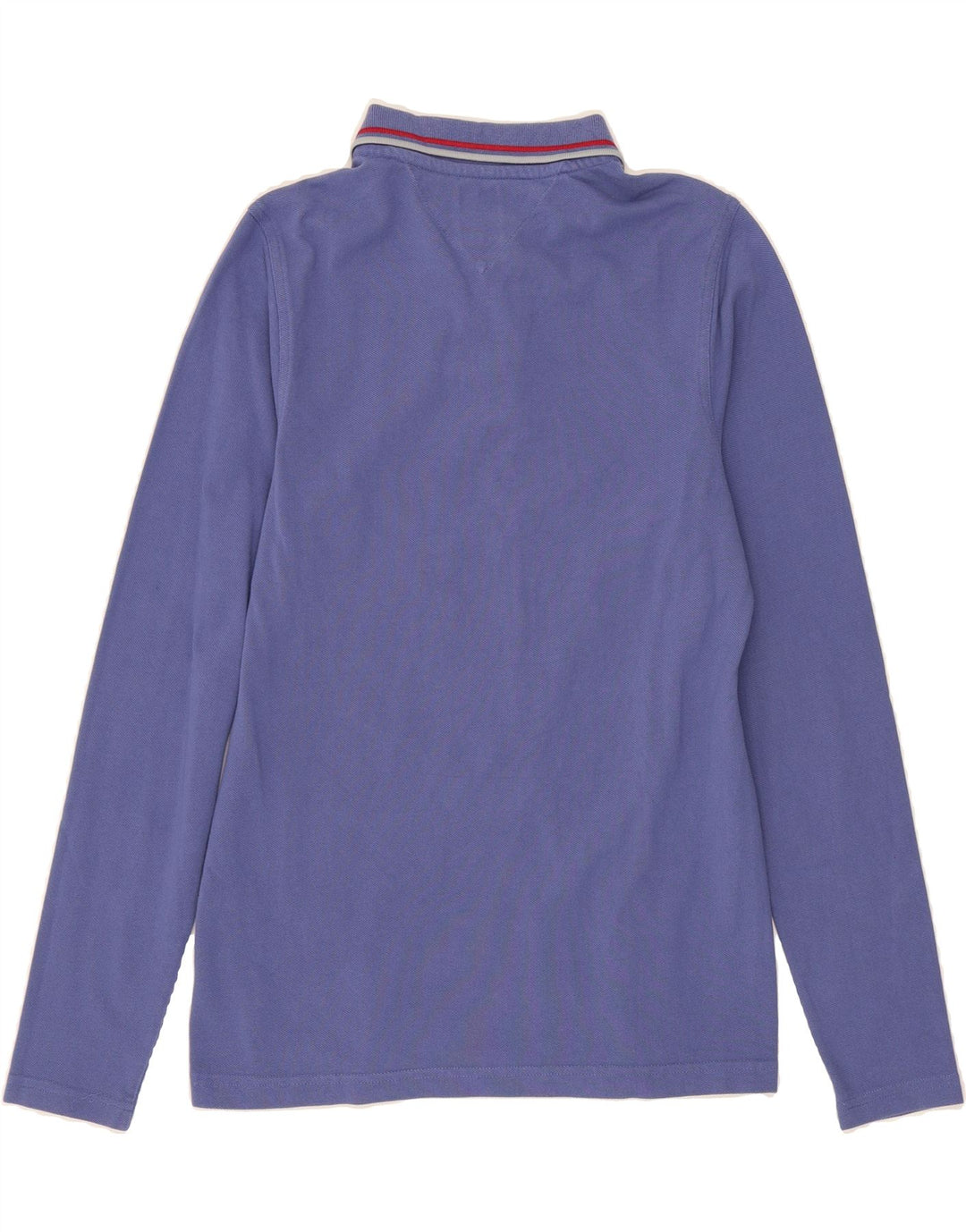 TOMMY HILFIGER Mens Long Sleeve Polo Shirt Medium Blue Vintage Tommy Hilfiger and Second-Hand Tommy Hilfiger from Messina Hembry 