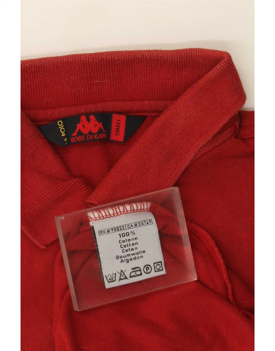 Polo Kappa Uomo Small Rossa In Cotone